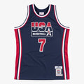 USA Basketball Authentic Jersey Larry Bird 1992 Navy