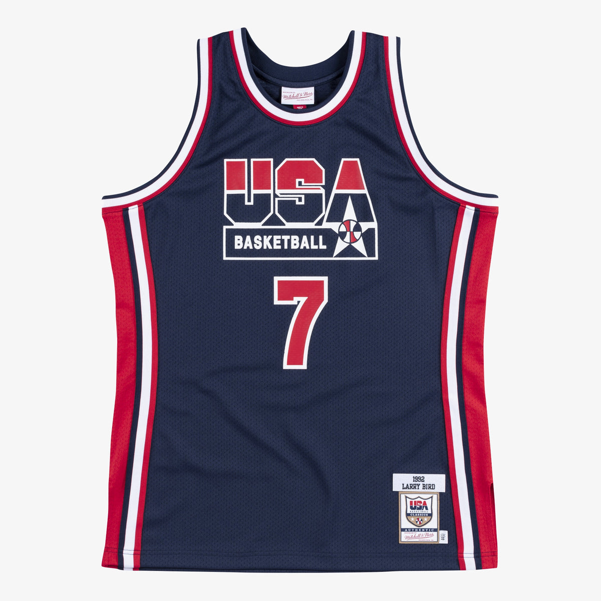 USA Basketball Authentic Jersey Larry Bird 1992 Navy