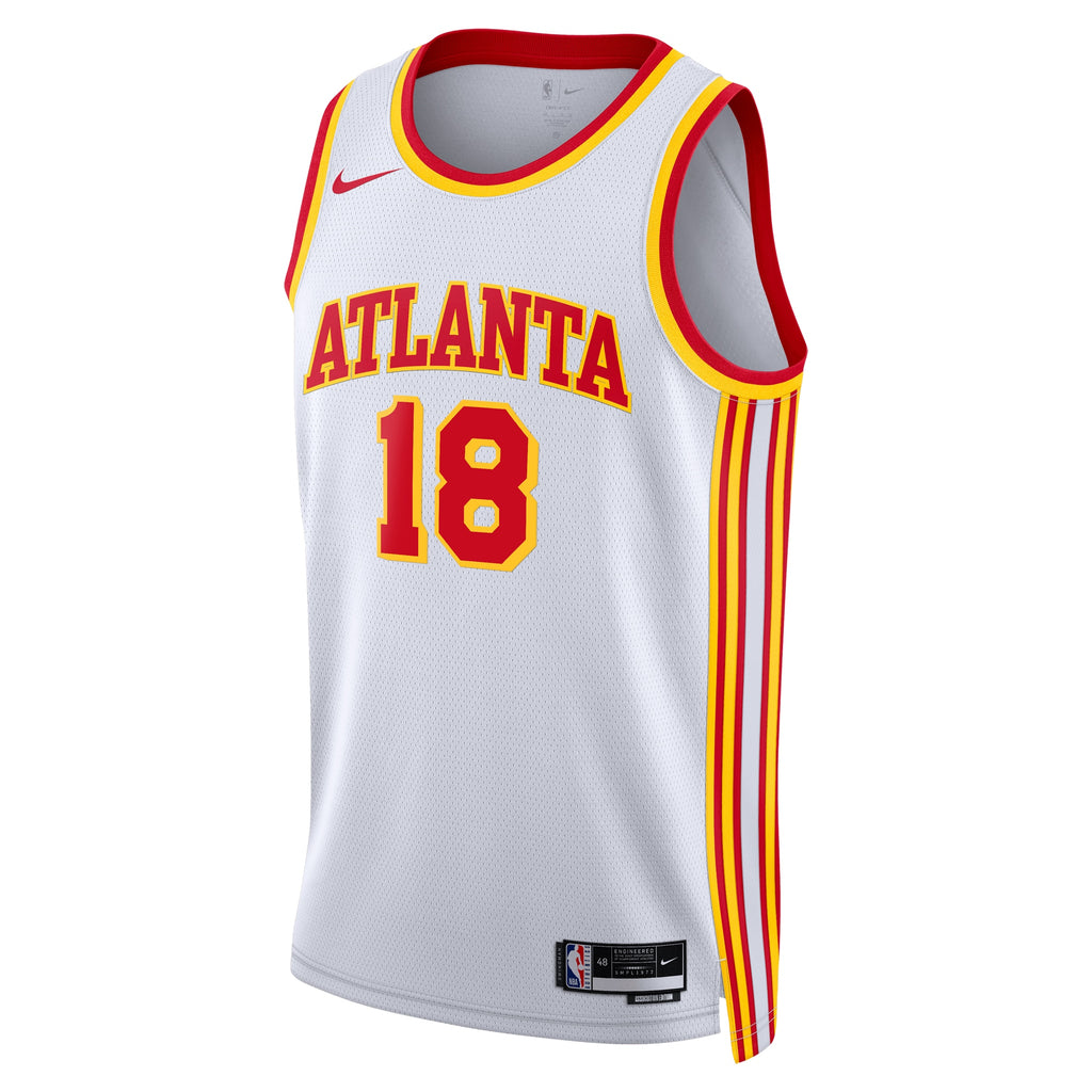 Atlanta Hawks Association Edition Swingman Jersey - White - Mouhamed Gueye - Unisex