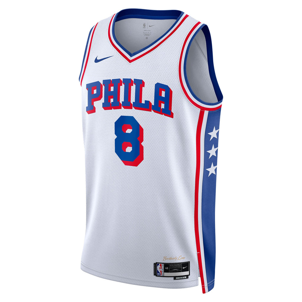 Philadelphia 76ers Association Edition Swingman Jersey - White - Paul George - Unisex