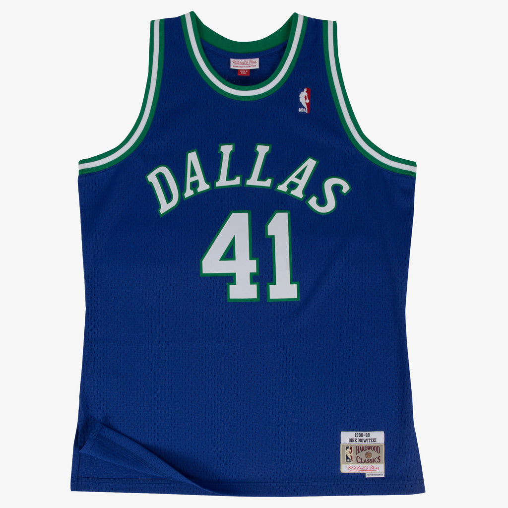 Dallas Mavericks Swingman Jersey Road Dirk Nowitzki 1998-99