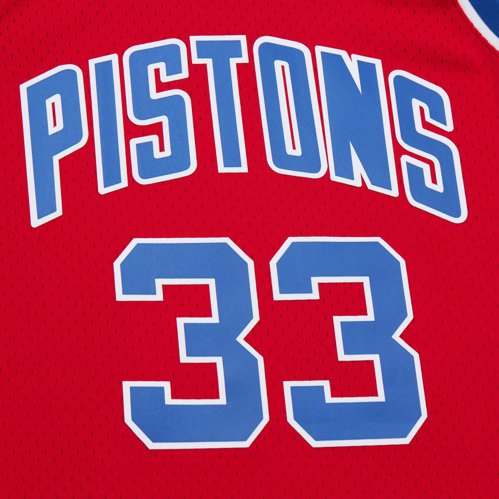 Detroit Pistons Grant Hill 1994 Dark Authentic Jersey - Red