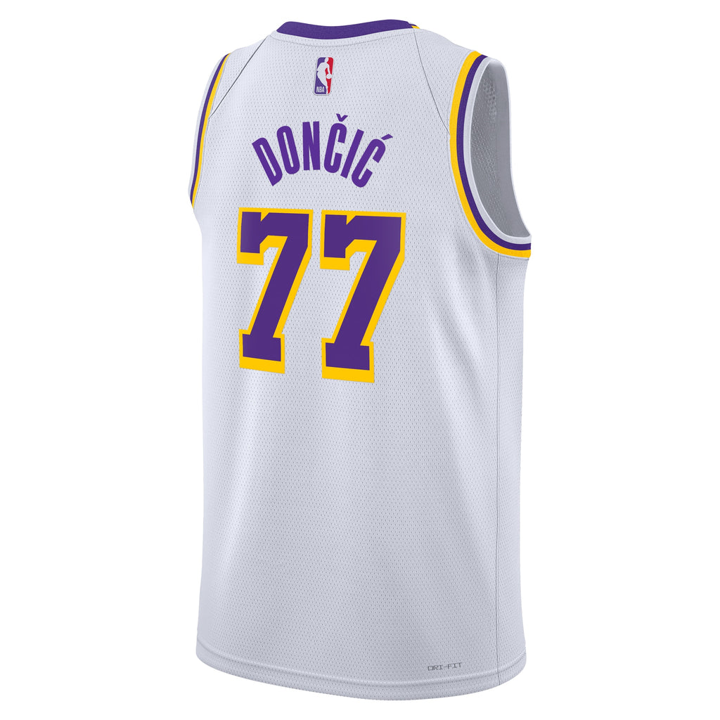 Los Angeles Lakers Association Edition Swingman Jersey - White - Luka Dončić - Unisex