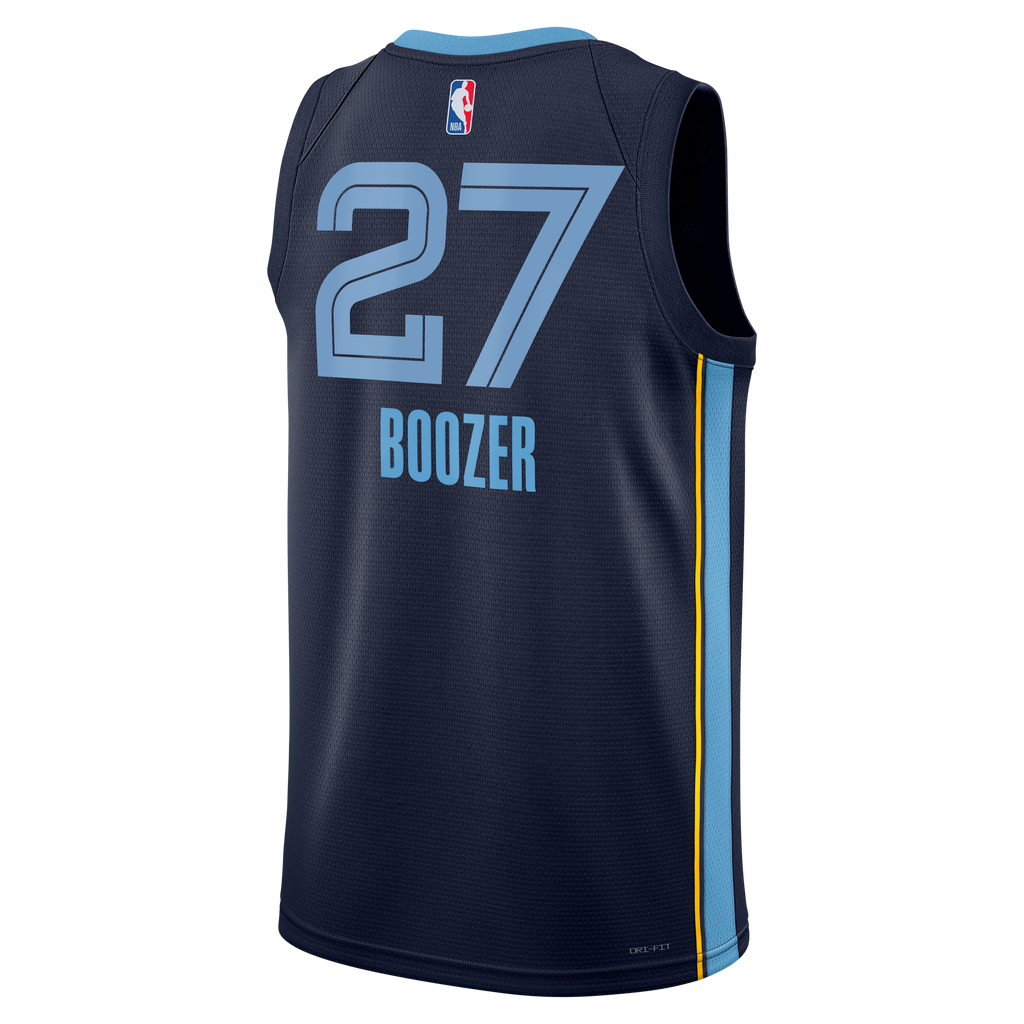 Memphis Grizzlies Icon Swingman Jersey - Black - Cameron Boozer - Unisex