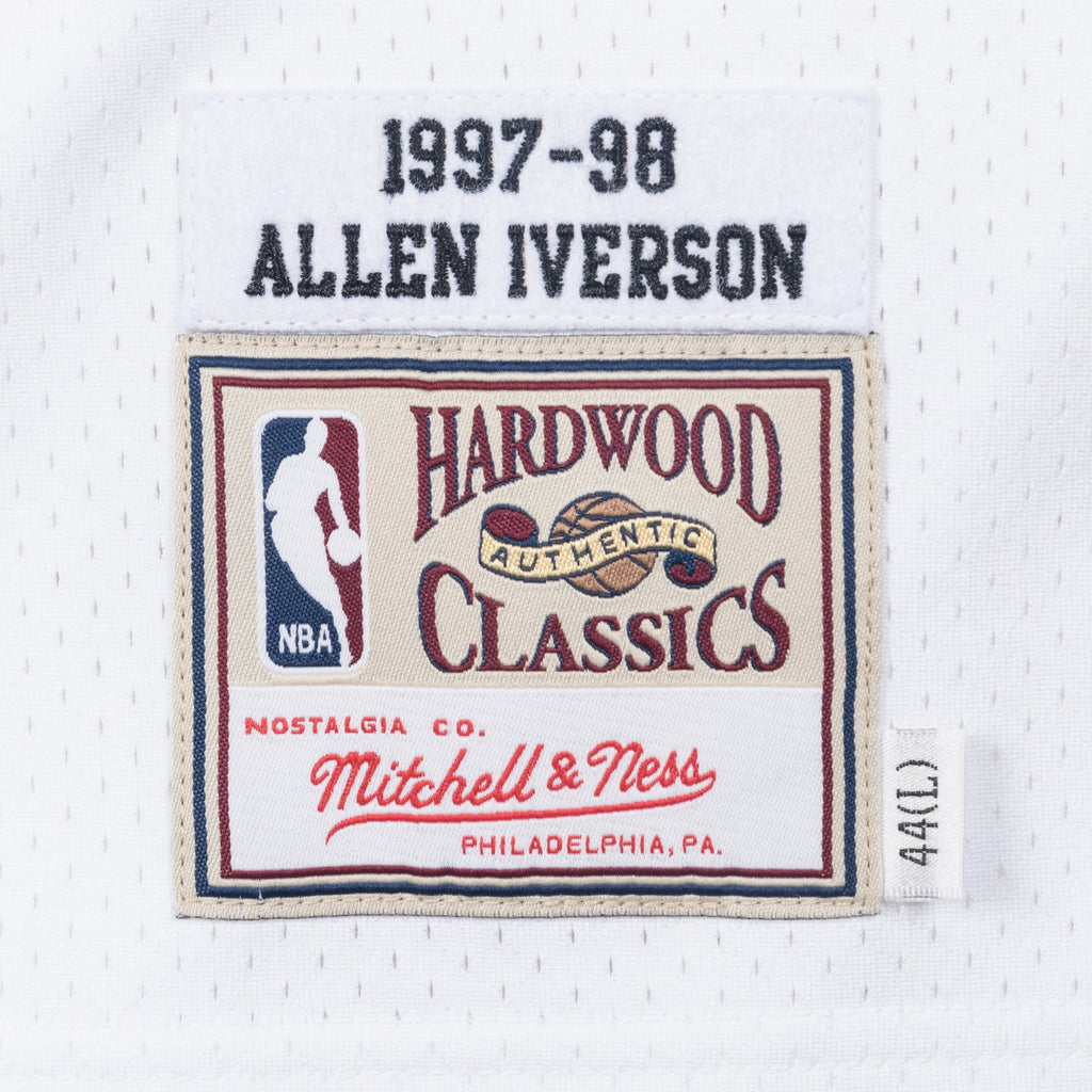 Philadelphia 76ers Allen Iverson 1997 Authentic Jersey - White