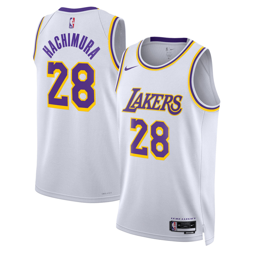 Los Angeles Lakers Association Edition Swingman Jersey - White - Rui Hachimura - Unisex