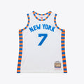 Men's Carmelo Anthony White New York Knicks 2015-16 Hardwood Classics Authentic Jersey