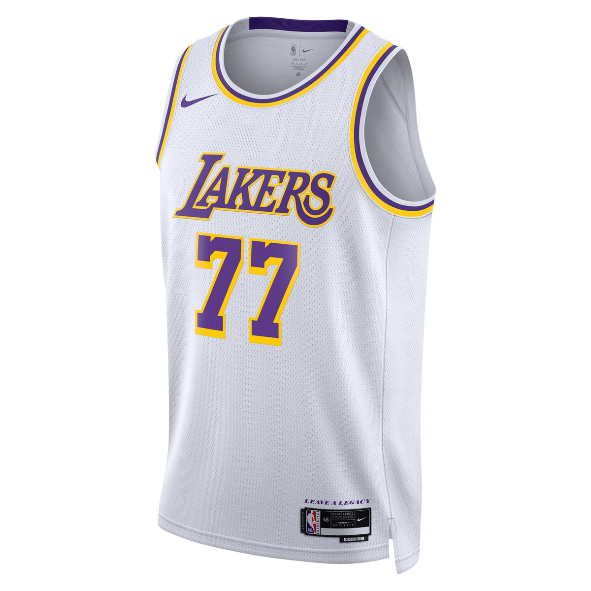 Los Angeles Lakers Association Edition Swingman Jersey - White - Luka Dončić - Unisex