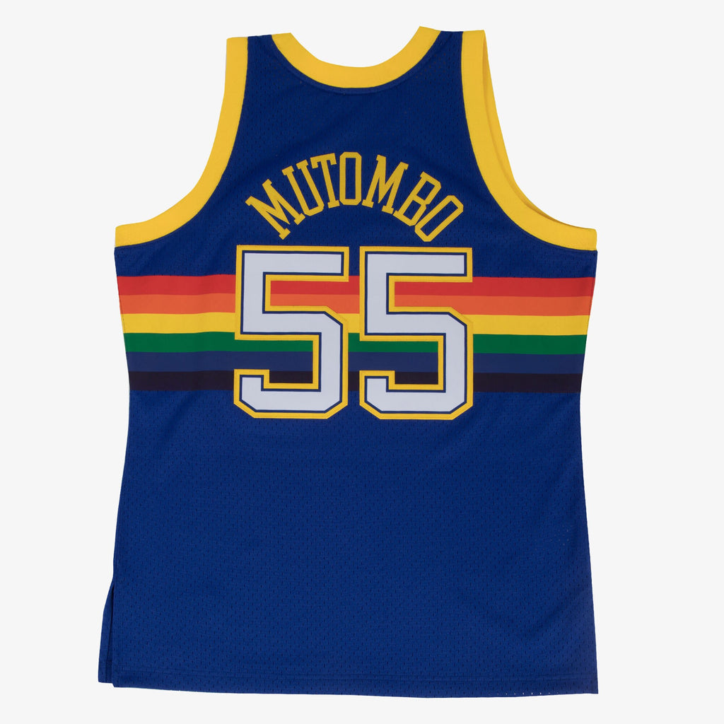 Denver Nuggets Swingman Jersey Road Dikembe Mutombo 1991-92