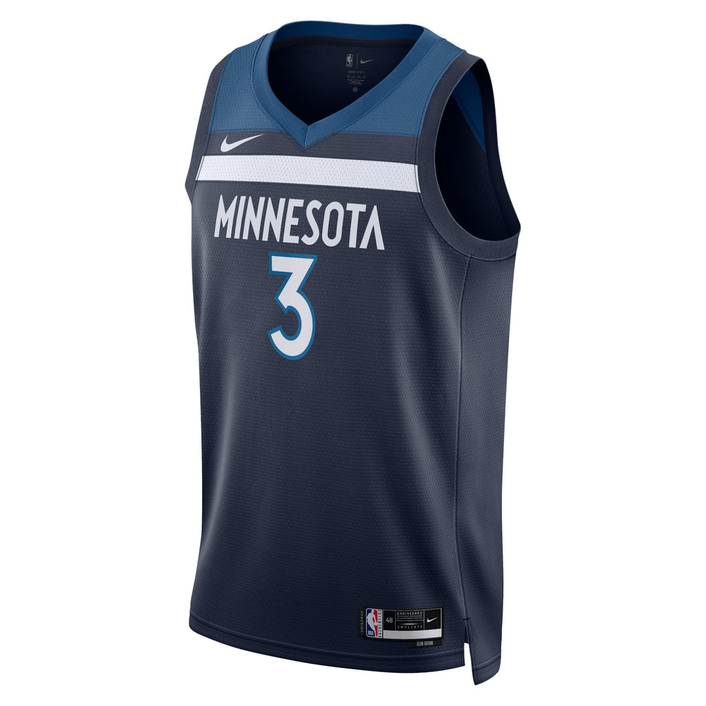Minnesota Timberwolves Icon Edition Swingman Jersey - Navy - Jaden McDaniels - Unisex