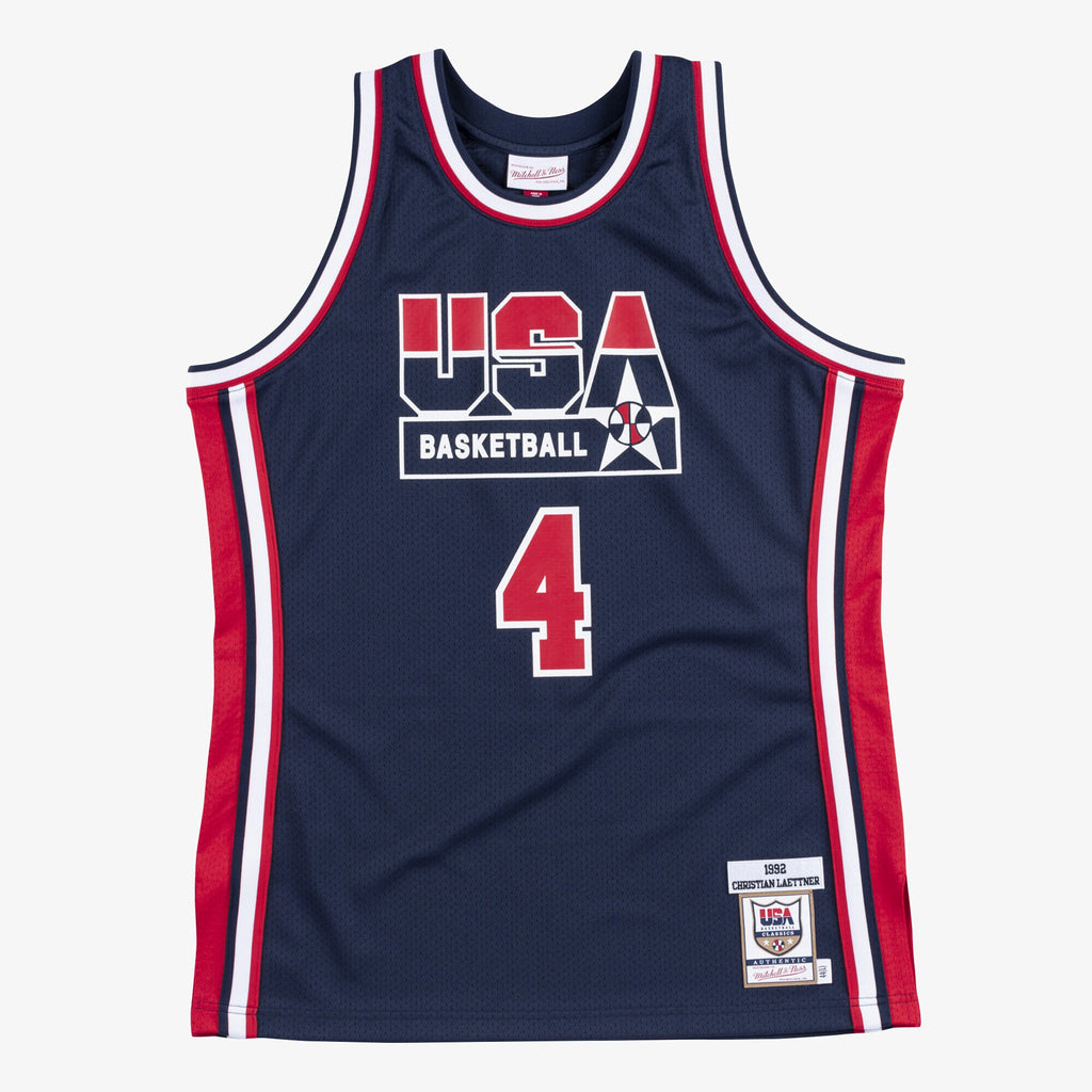 USA Basketball Authentic Jersey Christian Laettner 1992