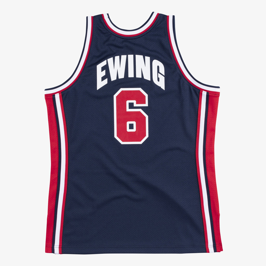 USA Basketball Authentic Jersey Patrick Ewing 1992 Navy