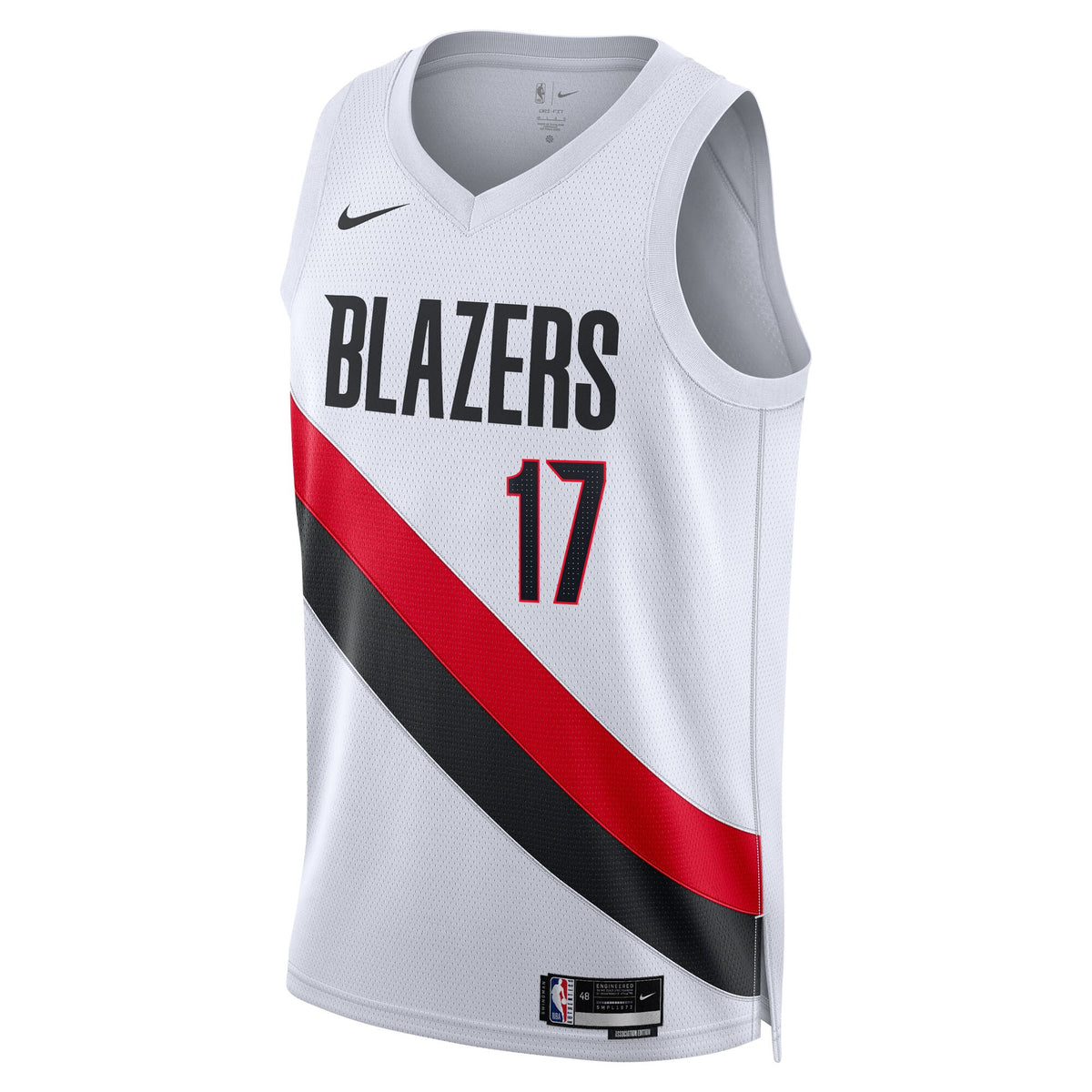 Portland Trail Blazers Replica Association Edition Swingman Jersey - White - Shaedon Sharpe - Unisex