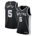 San Antonio Spurs Icon Swingman Jersey - Black - Stephon Castle - Unisex