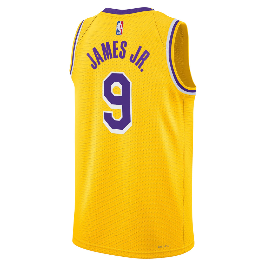 Los Angeles Lakers Icon Swingman Jersey - Gold - Bronny James - Unisex