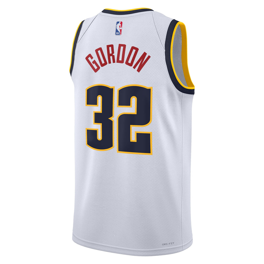 Denver Nuggets Association Edition Swingman Jersey - White - Aaron Gordon - Unisex