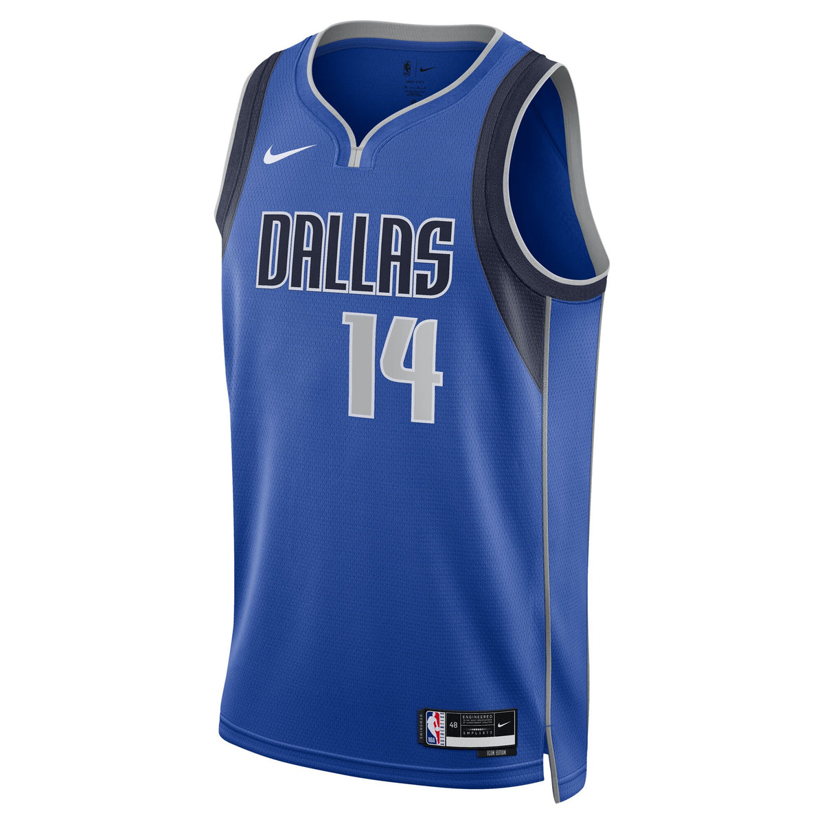 Dallas Mavericks Icon Swingman Jersey - Blue - Morez Johnson Jr. - Unisex