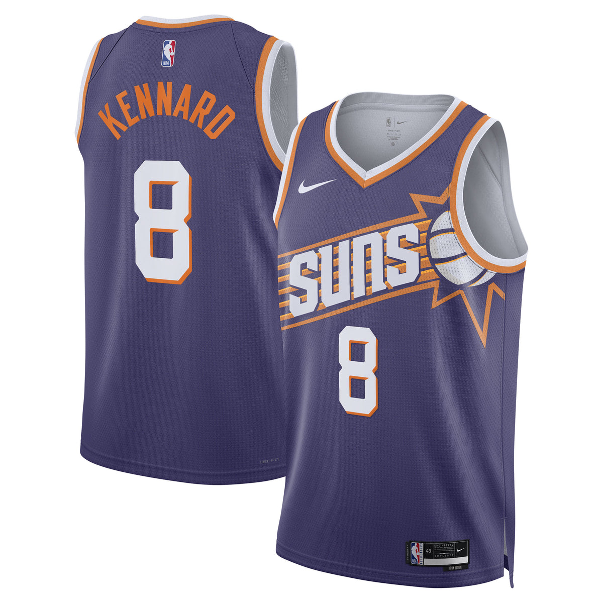 Phoenix Suns Icon Edition Swingman Jersey - Purple - Luke Kennard - Unisex