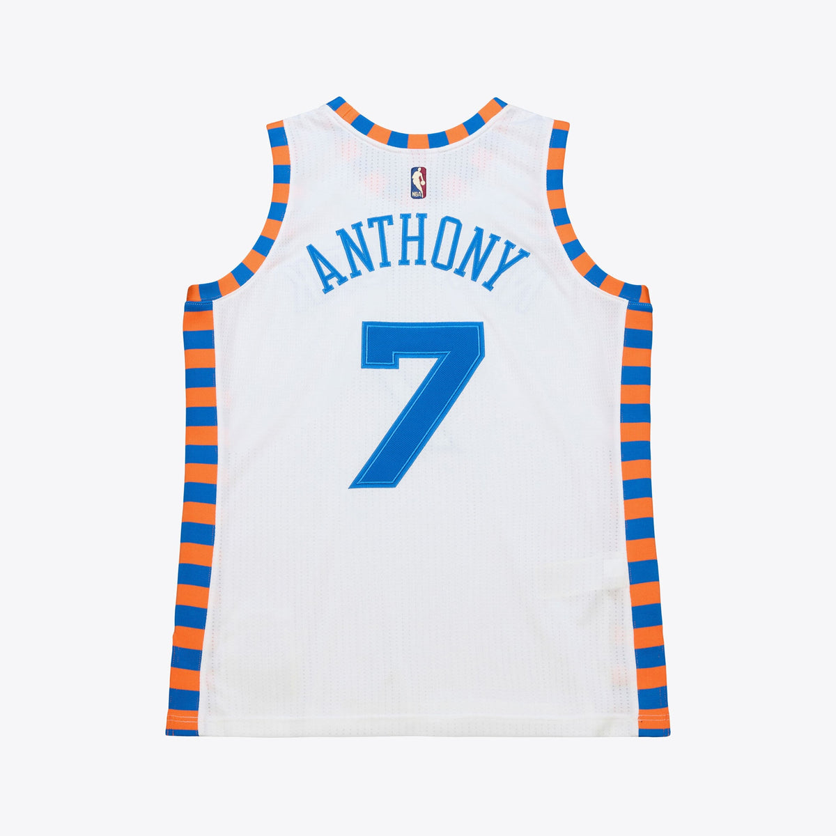Men's Carmelo Anthony White New York Knicks 2015-16 Hardwood Classics Authentic Jersey