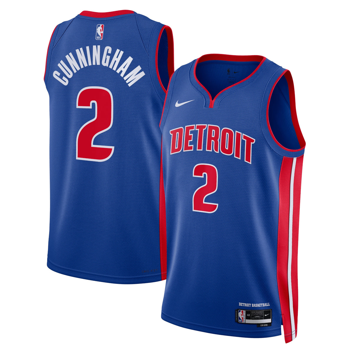 Detroit Pistons Icon Edition Swingman Jersey - Blue - Cade Cunningham - Unisex