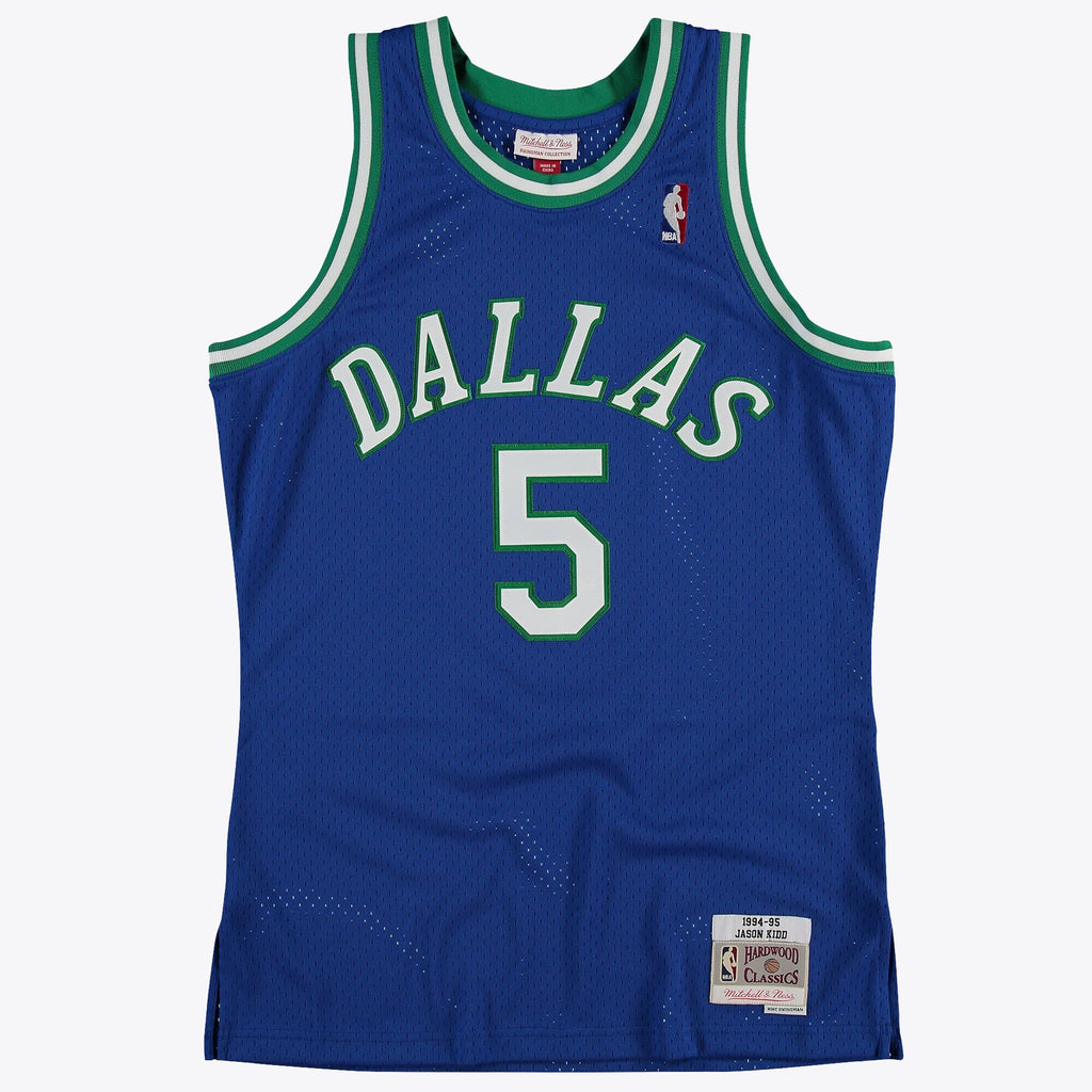 Dallas Mavericks Jason Kidd 1997 Hardwood Classics Road Swingman Jersey - Royal - Mens