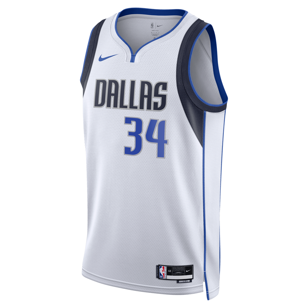 Dallas Mavericks Association Edition Swingman Jersey - White - Santi Aldama - Unisex