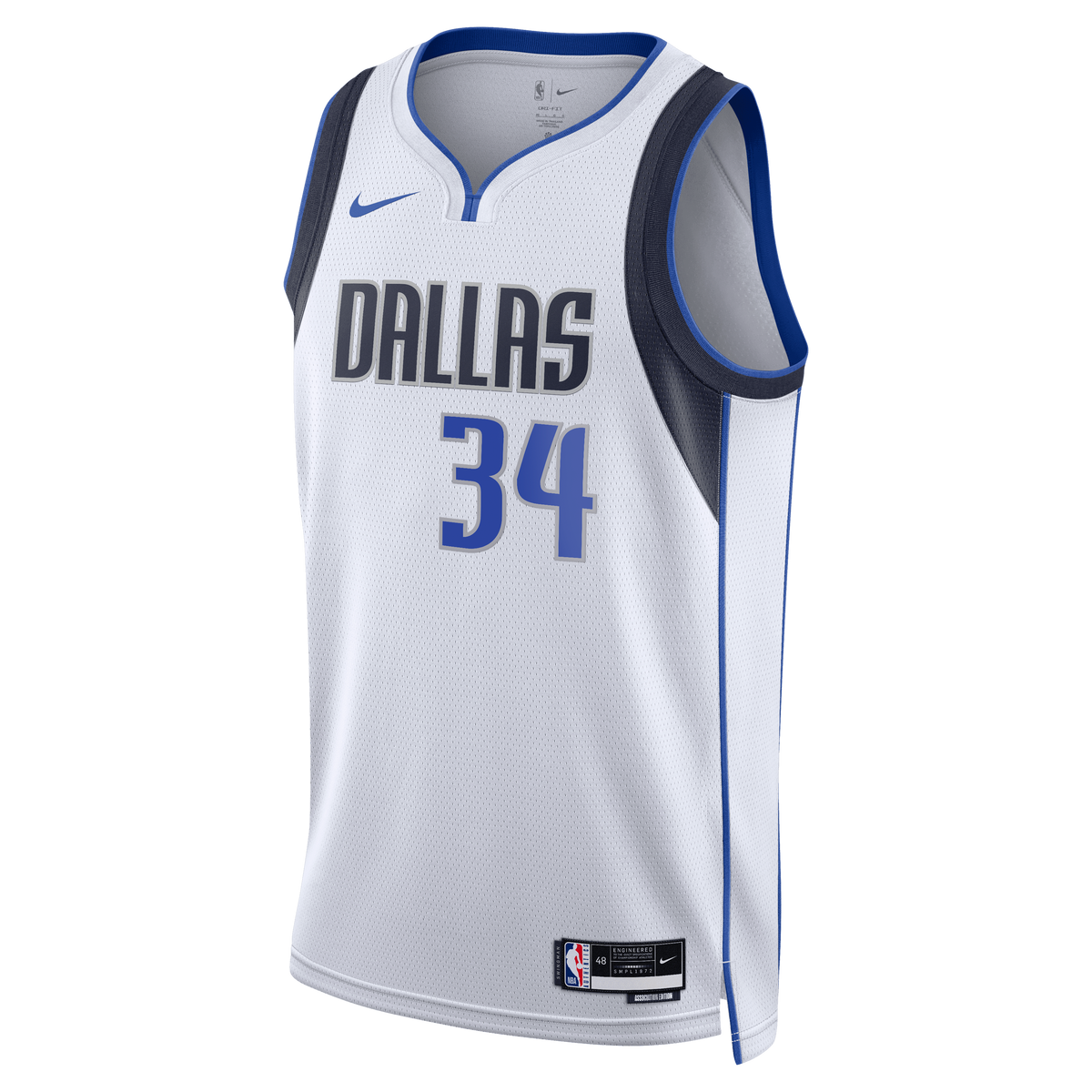 Dallas Mavericks Association Edition Swingman Jersey - White - Santi Aldama - Unisex