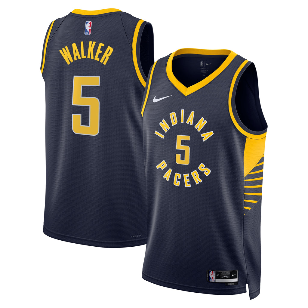 Indiana Pacers Icon Edition Swingman Jersey - Navy - Jarace Walker - Unisex