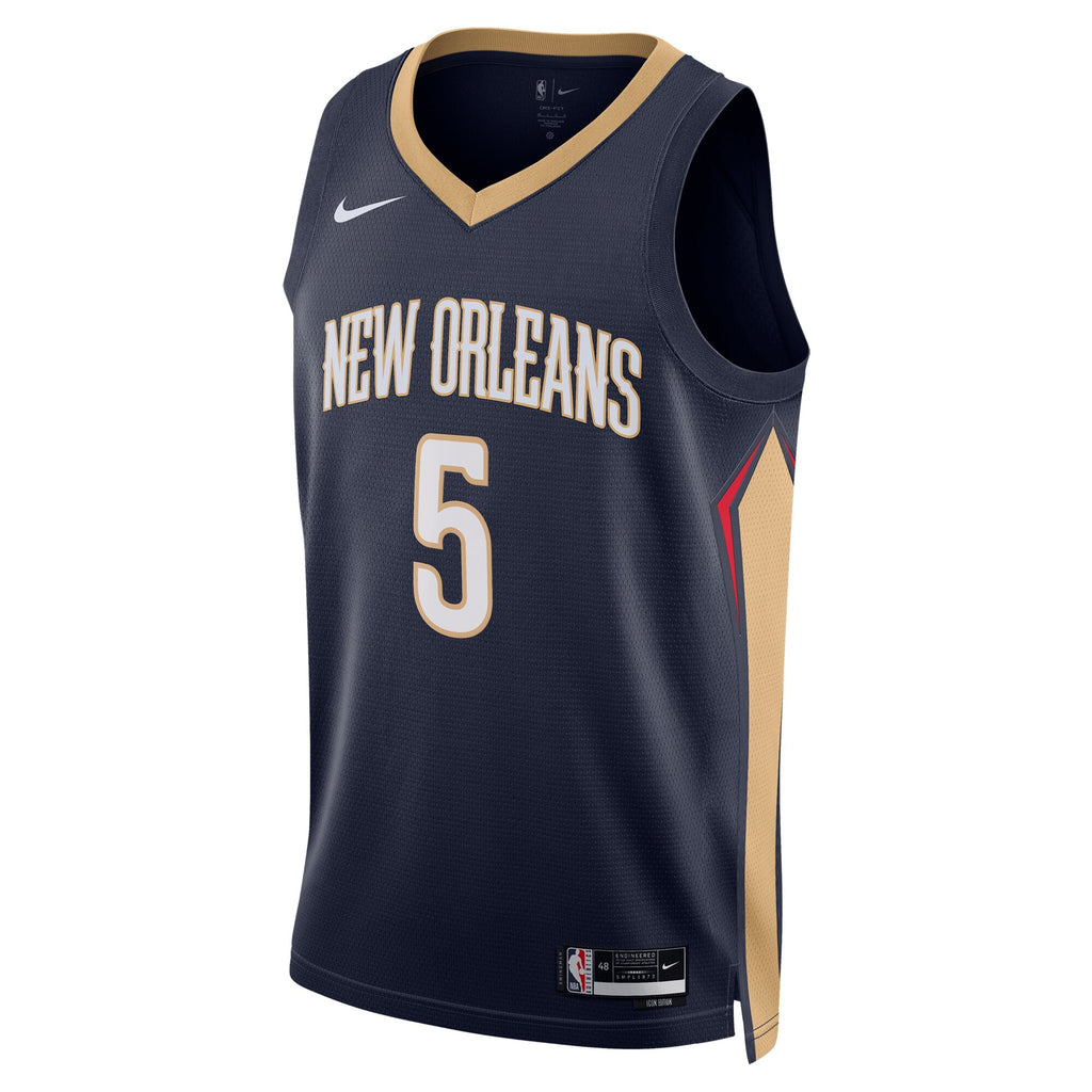 New Orleans Pelicans Icon Edition Swingman Jersey - Navy - Dejounte Murray - Unisex