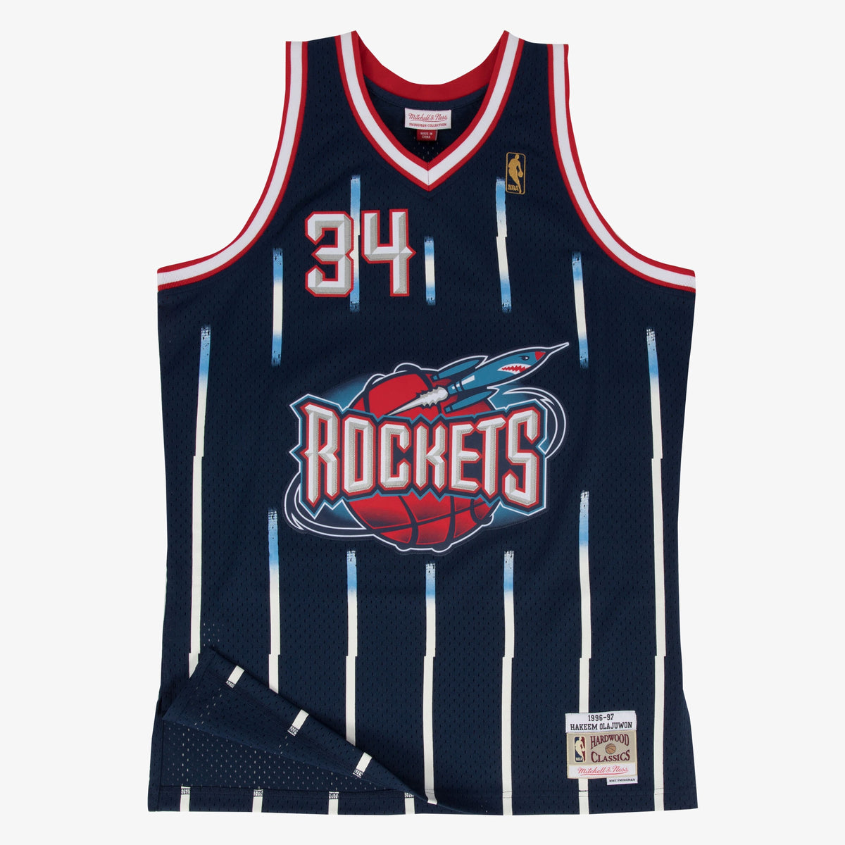 Houston Rockets Swingman Jersey Road Hakeem Olajuwon 1996-97