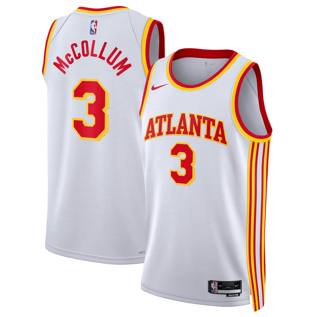 Atlanta Hawks Association Edition Swingman Jersey - White - CJ McCollum - Unisex