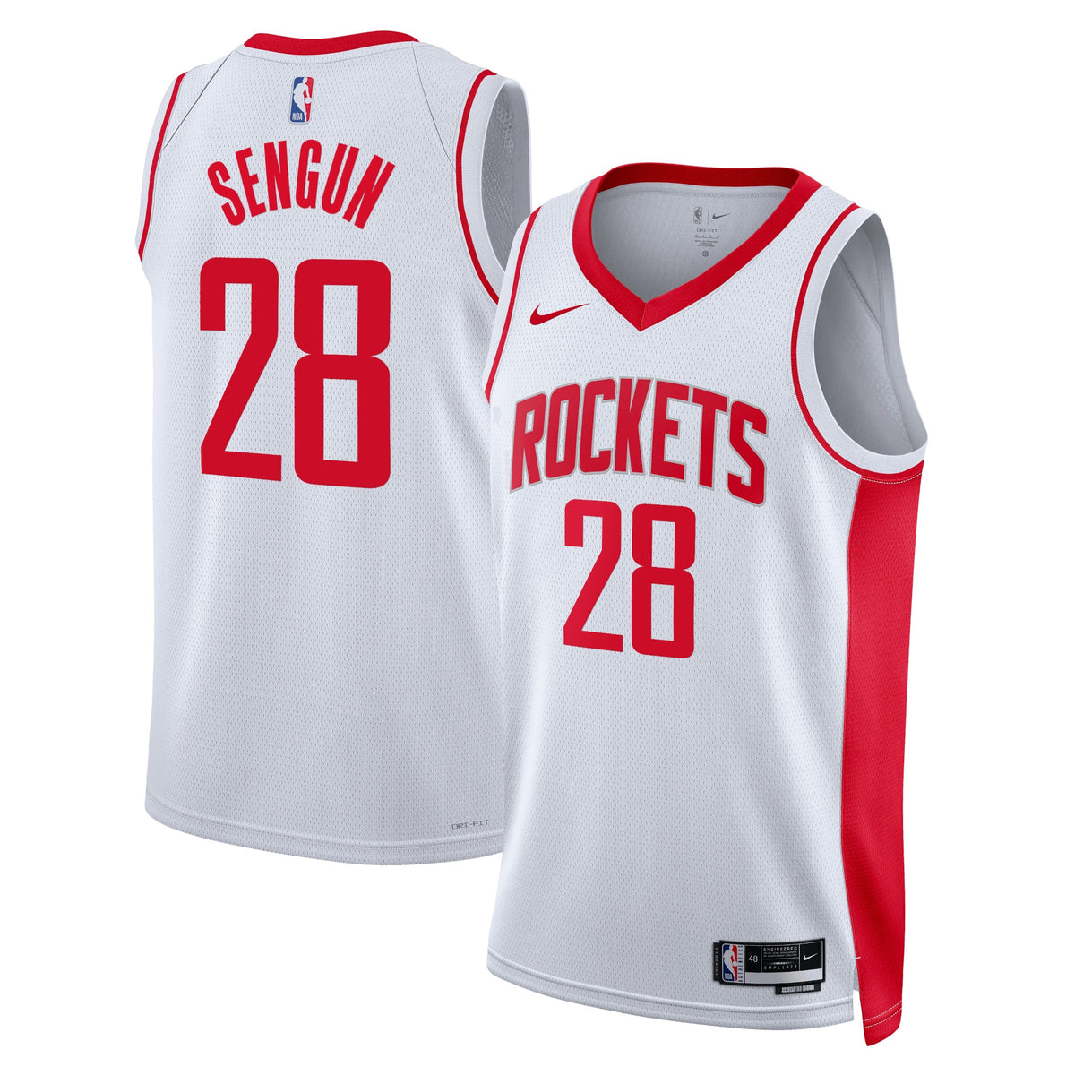 Houston Rockets Association Edition Swingman Jersey - White - Alperen Sengun - Unisex