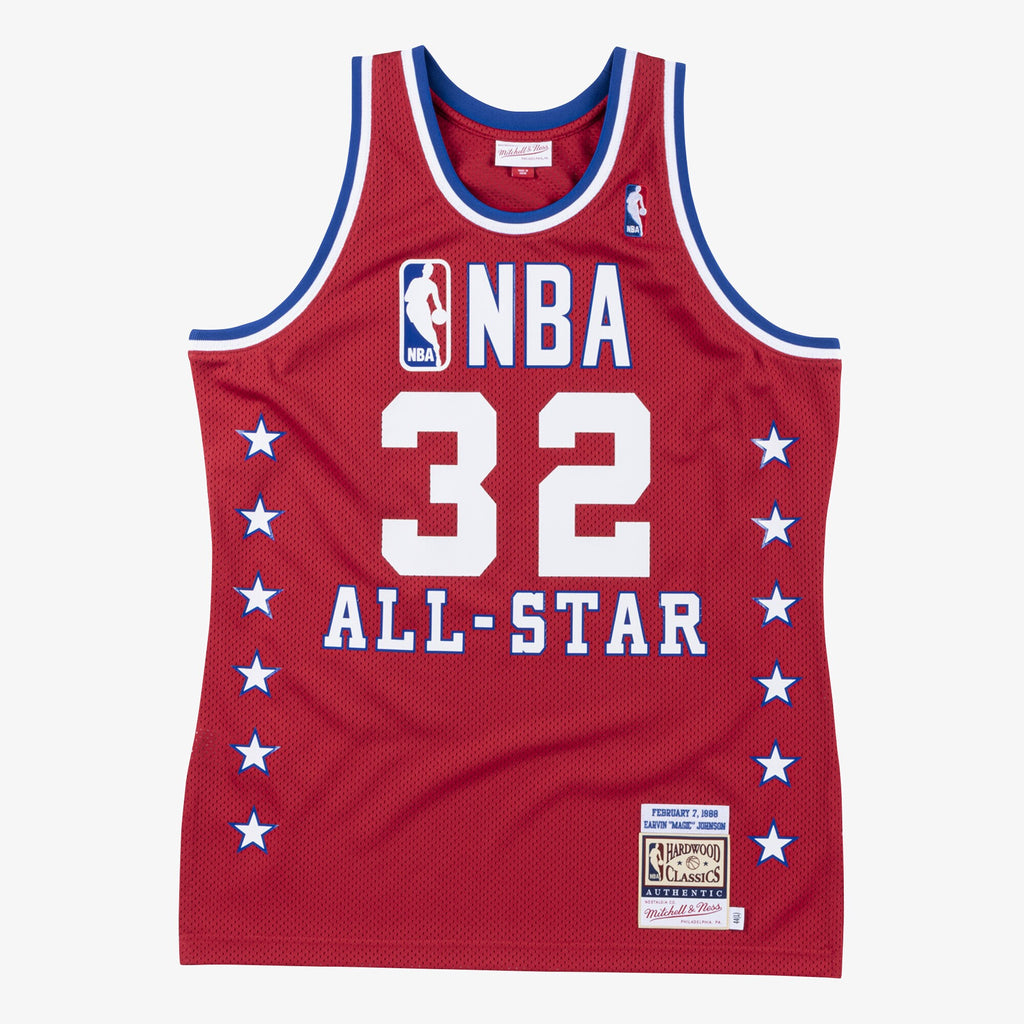 NBA All-Star West Authentic Jersey Magic Johnson 1988