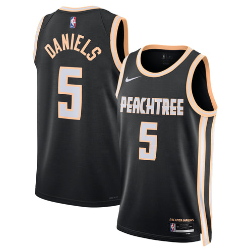 Atlanta Hawks 2025/26 City Edition Swingman Jersey - Black - Dyson Daniels - Unisex