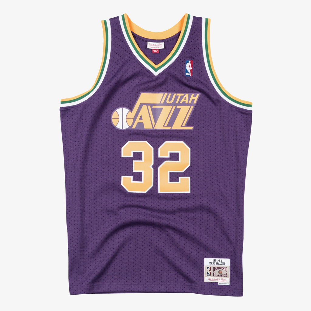 Utah Jazz Swingman Jersey Karl Malone 1991-92