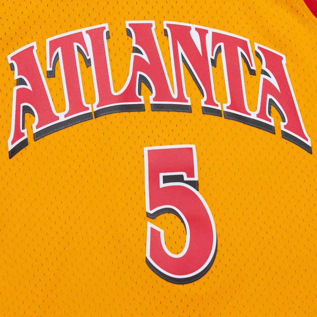 Atlanta Hawks Josh Smith 2004 Alternate Authentic Jersey - Yellow