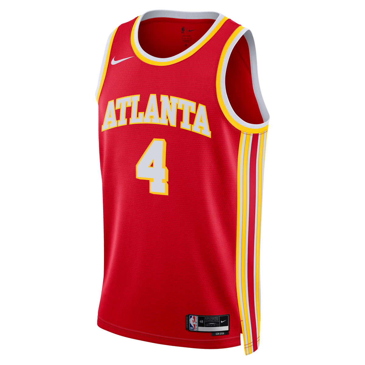Atlanta Hawks Icon Swingman Jersey - Red - Kingston Flemings - Unisex