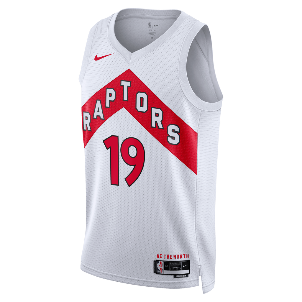 Toronto Raptors Association Edition Swingman Jersey - White - Jakob Poeltl - Unisex