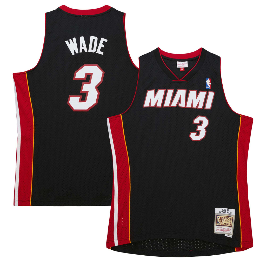 Miami Heat NBA Dwyane Wade 2012 Road Hardwood Classics Swingman Jersey