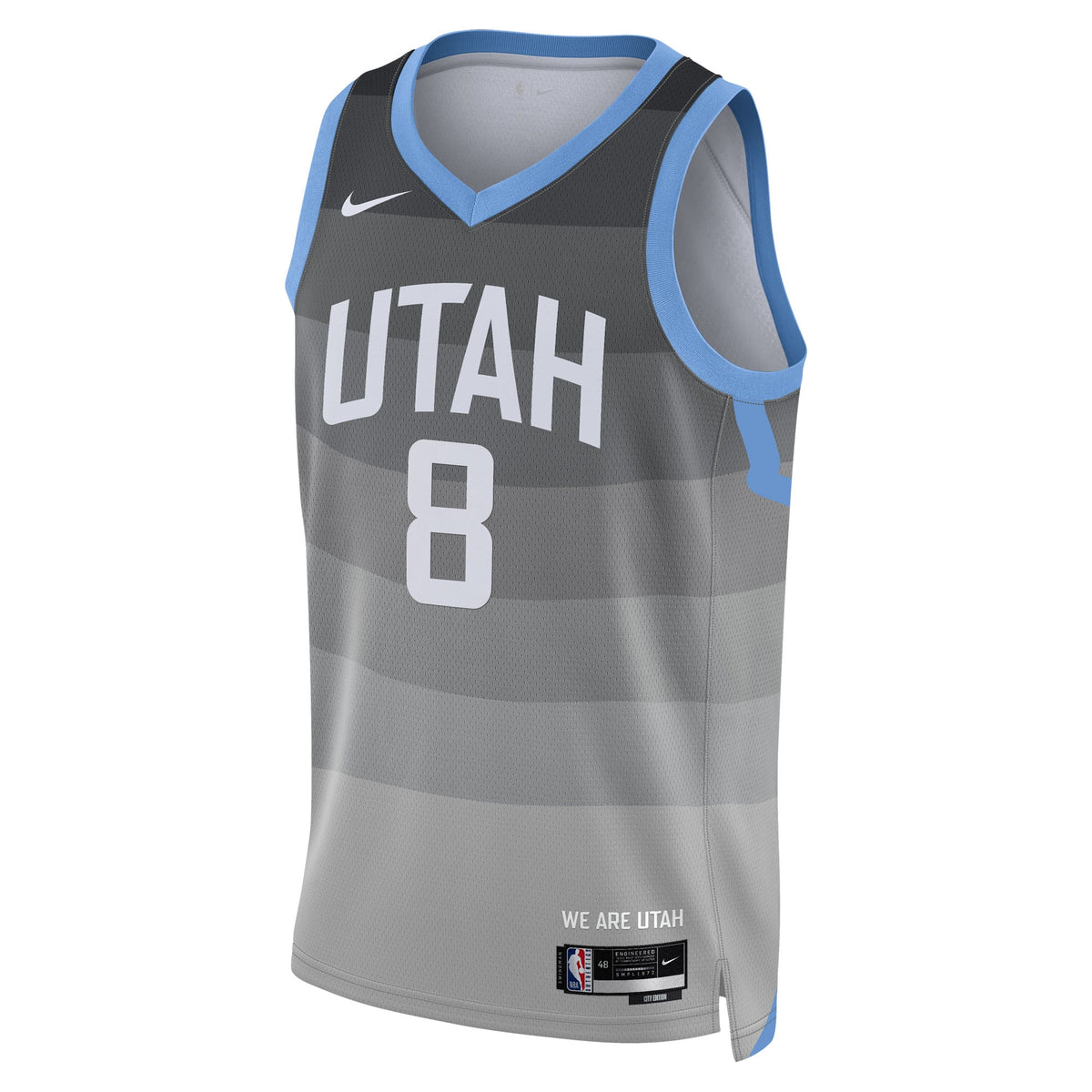 Utah Jazz 2025/26 City Edition Swingman Jersey - Gray - Isaiah Collier - Unisex