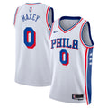 Philadelphia 76ers Association Edition Swingman Jersey - White - Tyrese Maxey - Unisex