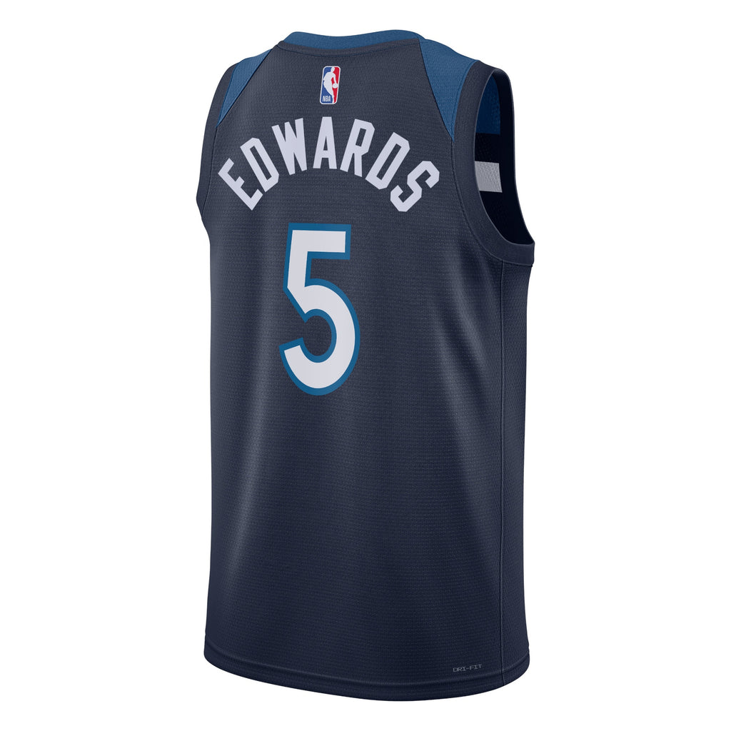 Minnesota Timberwolves Icon Edition Swingman Jersey - Navy - Anthony Edwards - Unisex