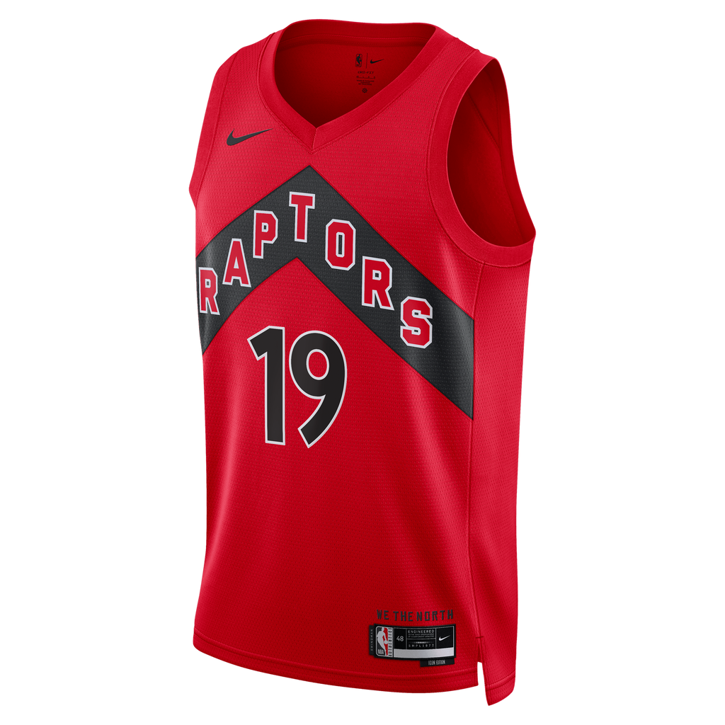 Toronto Raptors Icon Edition Swingman Jersey - Red - Jakob Poeltl - Unisex