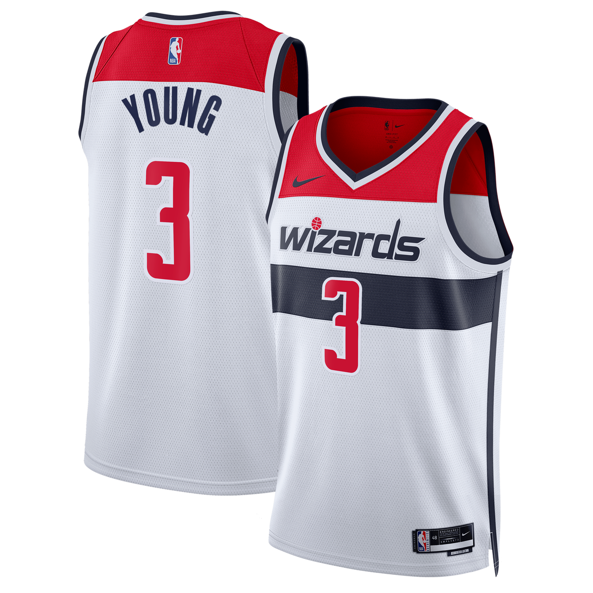 Washington Wizards Association Edition Swingman Jersey - White - Trae Young - Unisex